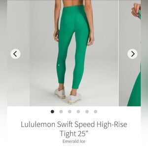 Lululemon Swift Speed High Rise 25” - size 2